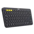 Logitech K380 Kabellose Bluetooth-Tastatur, Multi-Device & Easy-Switch Feature, Windows- und Apple-Shortcuts, PC/Mac/Tablet/Handy/Apple iOS+TV, Deutsches QWERTZ-Layout - Schwarz