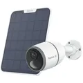 Reolink Go Ultra+Solarpanel, 4K 8MP Akku 4G LTE Überwachungskamera, Personen-/Fahrzeug-/Tiererkennung, Nachtsicht, 2-Wege-Audio, IP65, mit SIM Karte - Weiß