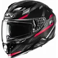 HJC F71 Carbon Esira Helm, schwarz-rot, Größe S für Männer