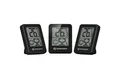 BRESSER Hygrometer ClimaTemp Thermo-Hygro Indikator 3er Set schwarz