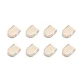 ELANOX elastische Schnürsenkel 4 Stück für 2 Paar Schuhe mit stylischen Enden leichtes Anziehen ohne zu Binden (8 Endstücke gold)