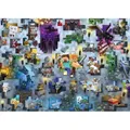 Erwachsenenpuzzle 1000 Teile - Minecraft Mobs