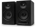Vulkkano Pro4 Schwarz Aktiv-Studiomonitore 2x 30W Bluetooth TRS AUX Optisch RCA