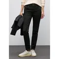 STREET ONE 5-Pocket-Jeans Style Jane im Slim Fit, Mid Waist schwarz 27