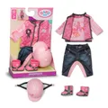 BABY born Reit-Outfit mit Hose, Shirt, Stiefeln & Helm für 43 cm Puppen