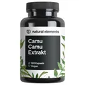 natural elements Camu Camu Extrakt Kapseln – Vitamin C – 180 Kapseln – 500mg Camu-Camu Extrakt