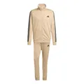 adidas Herren SPORTSWEAR BASIC 3 STRIPES TRICOT TRACKSUIT, warm sandstone, L