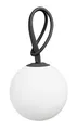 Fatboy® Bolleke Hängelampe - Akku Pendelleuchte USB Aufladbar für bis zu 24 Stunden - Dimmbar -IP55 Kugellampe Für Drinnen & Draußen - 2700K - 3 Lichtstufen - Ø 20 cm - 100 cm Schlaufe - Anthrazit