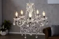 Pendellampe E14 Klassisch Acryl Kristalle Wohnzimmer Kronleuchter