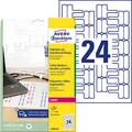 AVERY Zweckform Kabelbeschriftungs-Etiketten L7950-20 weiß 60,0 x 40,0 mm, 20 Blatt