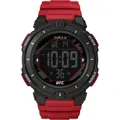 Herrenuhr TIMEX UFC RUMBLE TW5M59800 Digital Silikon Rot Chrono Alarm