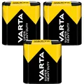 3 x Varta Super Heavy Duty Flachbatterie 4,5 V 3R12 Zinc-Carbon