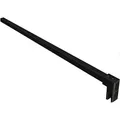 Glaszentrum Hagen - Schwarz Stabilisator Stange - Eckig - Fix - 65-120cm - für Duschwand & Duschkabine - Weiß