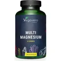 Vegavero Multi Magnesium | 180 Kapseln | Komplex mit 4 Magnesium-Formen | vegan