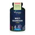 Vegavero Magnesium Komplex hochdosiert mit Vitamin B6 und B2-180 Kapseln - 375 mg/Tag mit Magnesiumbisglycinat - Magnesium Kapseln vegan & ohne Zusätze - Magnesium-Supplement