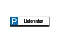 Eichner Parkplatz-Reservierungsschild Lieferanten (9219-00280)