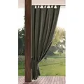 Eurofirany Outdoorvorhang GARDEN, wasserdichter Terrassenvorhang (1 St), Schlaufen, Lichtschutz, Polyester, für Pavillon, Pergola & Balkon, wetterfest, UV-Schutz grau 155 cm x 260 cm
