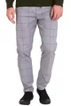 BlauerHafen Chinohose Herren Formaler Check Hose Slim-Fit Vintage Office Business Full Pants All sizes available 30''-38'', Hellgrau