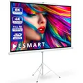 ESMART Professional MISATI Stativ-Leinwand 175 cm Bild 160 x 90 cm (72") 16:9 | Heimkino Beamer Projektionsleinwand Stativ Leinwand LCD LED
