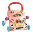 Chipolino FUNNY ANIMALS Pink: Deambulatore multifunzionale. 6+ mesi. Stimola l'andatura, l'equilibrio e la coordinazione. Luci, suoni e giocattoli colorati. 2 batterie AAA (non incluse). Conforme allo