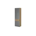 Garderobenschrank  Mori , grau , Maße (cm): B: 60 H: 200 T: 38.0