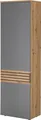 Garderobenschrank - Artisan Eiche Nachbildung - Grau - B 60 cm - 1 Tür