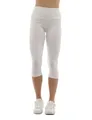 Damen Capri 3/4 Leggings hoher Bund kurze Hose leggins Baumwolle knielang