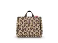 Reisenthel Kosmetiktasche Toiletbag XL leo macchiato, Braun, Schwarz, Kunststoff, Textil, 28x25x10 cm, Freizeit, Wellness, Körperpflege, Kosmetik