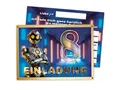 12 Einladungskarten zum 8. Geburtstag - Geburtstagseinladung Einladung zum Kindergeburtstag Kinderparty Techno-Party für Jungs Kinder Science High-Tech Künstliche Intelligenz Roboter Neonfarben