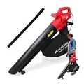 Mobiclinic®, Laubbläser, Laubsauger + Häcksler, 900w, 6 Geschwindigkeiten, Mobiclean, 3-in-1, Leicht, 35l, Europäische Marke, Blasgeschwindigkeit 270 km/h, Für den Garten, 220v, Schultergurt