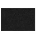 Floordirekt Schmutzfangmatte Rhine, Schwarz, Textil, Uni, rechteckig, 90x120 cm, Made in EU, Oeko-Tex® Standard 100, rutschfest, schmutzabweisend, für Fußbodenheizung geeignet, schützt den Fußboden, pflegeleicht, Teppiche & Böden, Fuß & Stufenmatten, Schmutzfangmatten