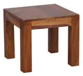 FineBuy Couchtisch Sheesham Massiv-Holz 45 cm breit Wohnzimmer-Tisch Design Landhaus-Stil Beistelltisch Natur Braun