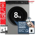 Sharp ES-PRO814SA-DE Waschmaschine 8 kg Silber AllergySmart WIFI VeeZy App 2ML