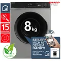 SHARP ES-PRO814SA-DE Waschmaschine 8 kg Silber WIFI VeeZy App RO_ESPRO814SADE_R