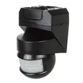 Maclean MCE295 Infrarot-Bewegungssensor 180° + 360° Bewegungsmelder mit Dämmerungssensor bis 12m Reichweite IP54 (Schwarz)