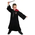 Rubie ́s Zauberer-Kostüm Harry Potter Gryffindor Kinderrobe, Hochwertiger Harry Potter-Robe aus samtweichem Stoff schwarz 140