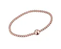 Materia Armband Damen Kugeln Stretcharmband Rosegold SA-38, Sterlingsilber, rosevergoldet