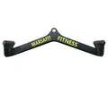 MARSAFIT Home Gym Fitness Rowing T-bar V-bar Pulley Cable Machine Attachments Bicep Curl Tricep Lat pulldown Bar Back Strength Training Handle Grips Lat Pull Down Bar Press Down Exercises (Length 22")