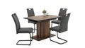 Esstisch ausziehbar Holz Ariana Oldwood schwarz Küchentisch 120-160x80 cm