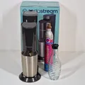 SodaStream Wassersprudler Crystal 3.0 Titan Edelstahl + Flasche + CO2 Kartusche