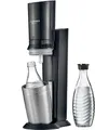 SodaStream Crystal 3.0 Trinkwassersprudler Wassersprudler 2x Glasflasche Schwarz