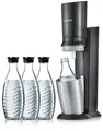 SodaStream Crystal 3.0 Aktionspack 3 Karaffen Trinkwasser-Sprudler titan