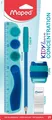 4tlg. SchulSet KIDY LEARN CONCENTRATION  Lineal  Anspitzer  Radiergummi  Ble...