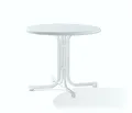 Sieger Gartentisch klappbar Klapptisch marmor weiß Ø 86 cm mecalit®-PRO