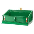Traktor Hydraulik Heckcontainer Heckmulde Container Mulde 400 kg 120 cm grün
