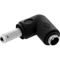 Inline® DC Adapter, 5,5x2,5mm DC Hohlstecker Stecker / Buchse gewinkelt