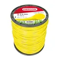 Oregon Runder Mähfaden 2,4 mm, Gelb, Für hohes Gras, Unkraut, Rasen und dichte Vegetation, Strapazierfähiger Profi-Nylonfaden, Für die meisten Rasentrimmer, 2,4 mm x 264 m (69-365-Y)