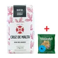 Cruz de Malta Mate Tee Elaborada Con Palo 1kg +  Gratis Yaguar Wild Energy 50 g