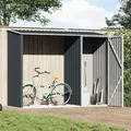 Firthoutschuur 245x98x159 cm verzinkter Stahl -Anthrazit