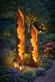ESTEXO Dekosäule Rostsäule Gartendeko 120 + 150 cm Set Edelrost Säule Pflanzsäule Rost Garten Blumensäule